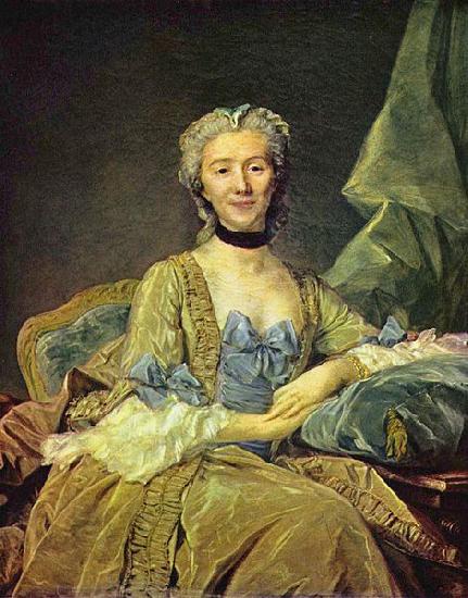 Jean-Baptiste Perronneau Madame de Sorquainville oil painting picture